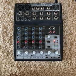 BEHRINGER XENYX 802 8-Input 2-Bus Mixer with XENYX Mic Preamps Missing Power Adapter