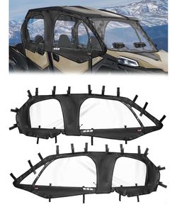 StarknightMT ZForce 950 Sport 4 Soft Upper Doors PVC Roll up Smooth Zipper