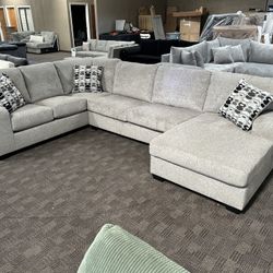 New Big Grey Sectional Sofa