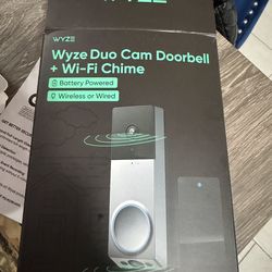 WYZE Wireless Duo Cam Video Doorbell (Chime Included)