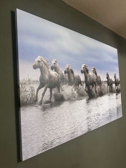 Beautiful 7 Horse canvas
