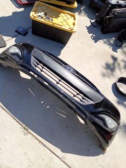 Hyundai Genesis coupe bk2 bumper 2014 2015 2013 2016 black complete emblem fog lights