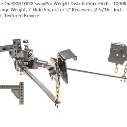 Blue Ox BXW1000 SwayPro Standard Hitch Shank with Hitch Head and Latches Black