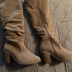 Tan Suede Boots 