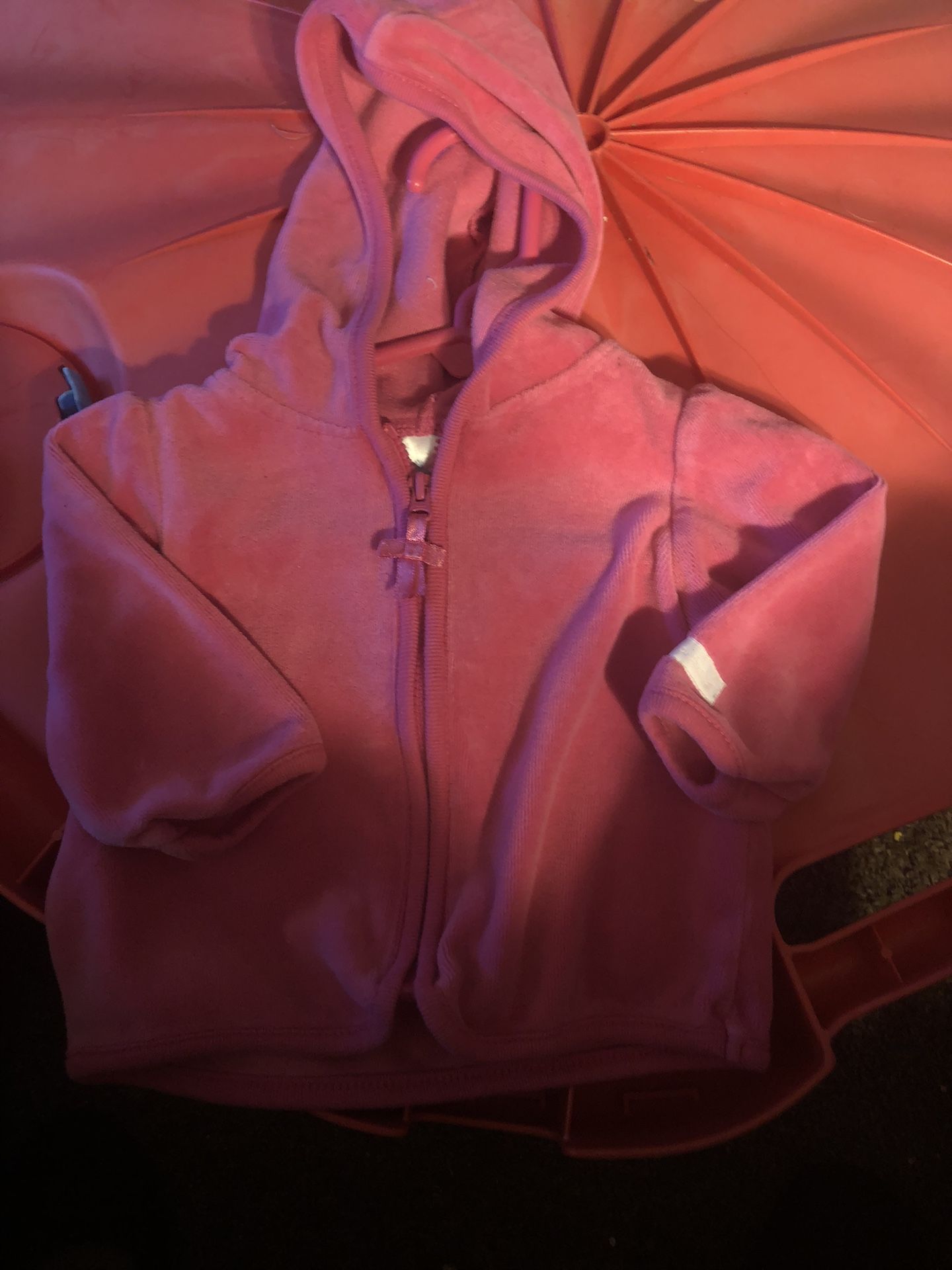 Small Wonders Baby Girl Hoodie. Size 0/3 Months 