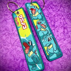 1 Piece Double Sided 5 Inch Pokemon Totodile Keychain