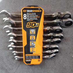 Gearwrench 8 Piece Ratcheting Wrench Set