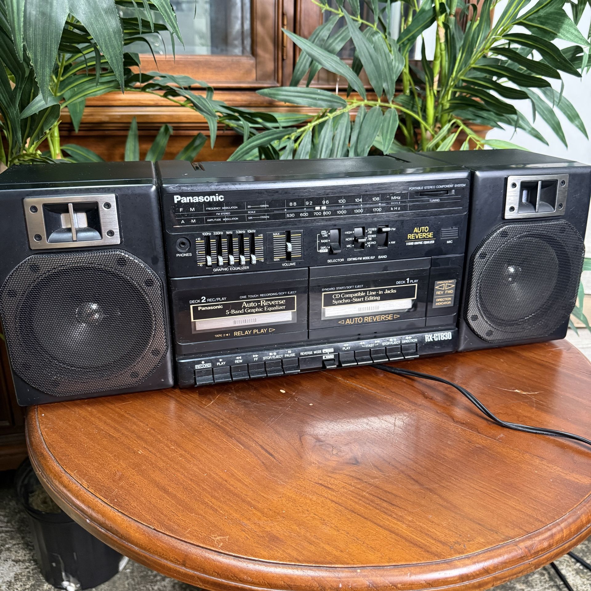 Panasonic Stereo Radio & Cassette Player Boombox