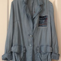 Miss Sixty Washed cotton jacket