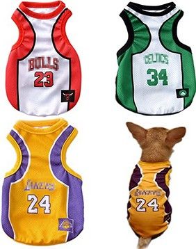 3Pack Dog Sport Jersey's Clothes