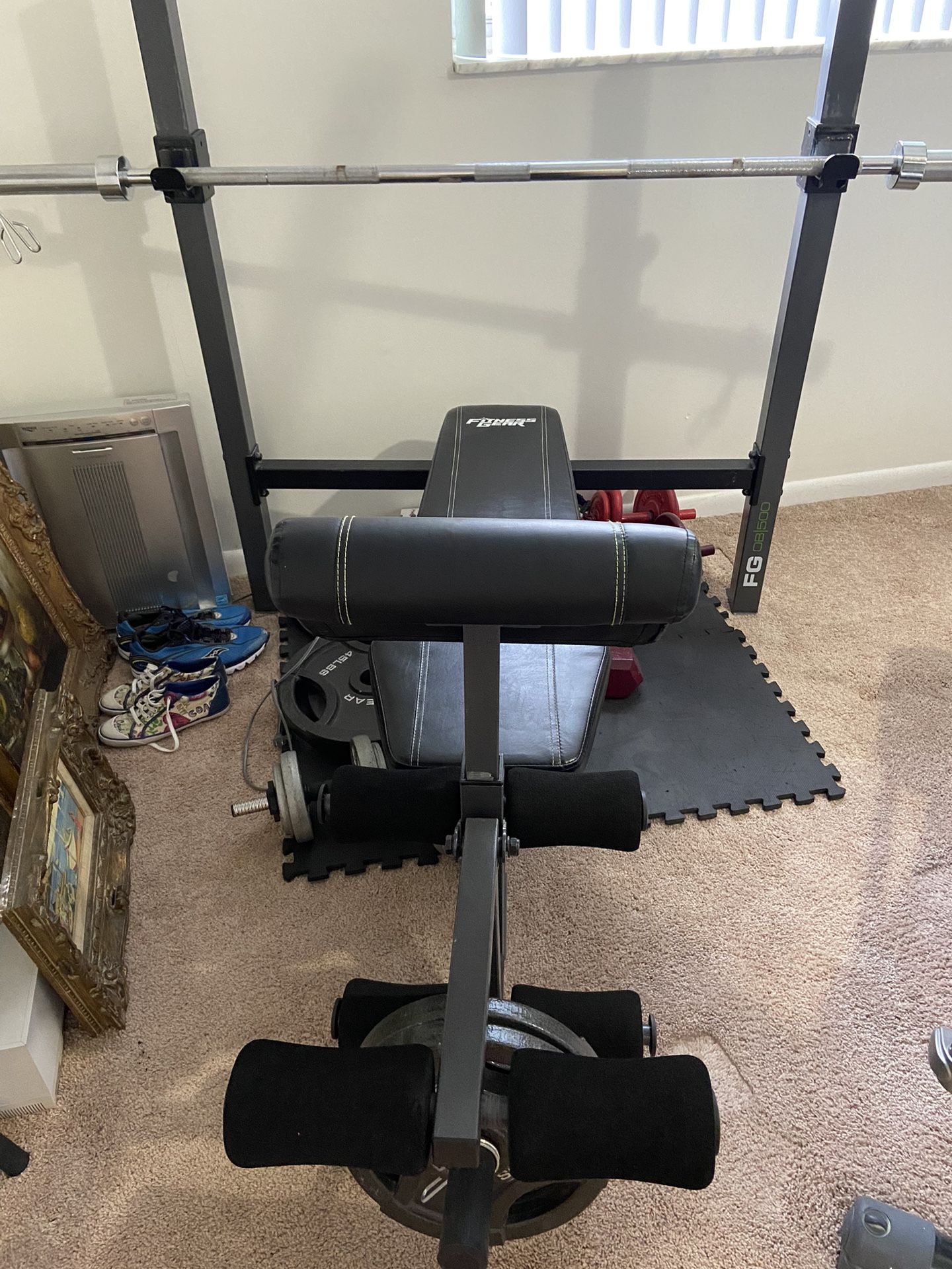 Weight Bench With Weights $170