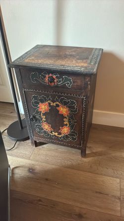 Rustic nightstand / side table