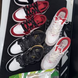 4 Youth Shoes, Sizes 5y-5.5y, Shoe Care Kit