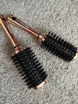 Hair curler brushes