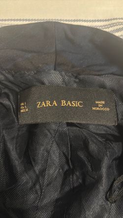 Black and blue blazer jacket