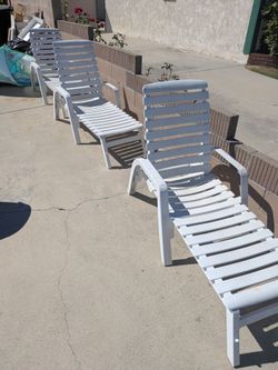 White Loungers ($35 each)