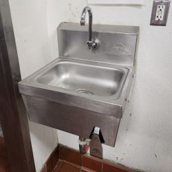 Commercial Restaurant Hands Free Knee Operated Hand Sink Hand Wash Sink Stainless Steel with Faucet