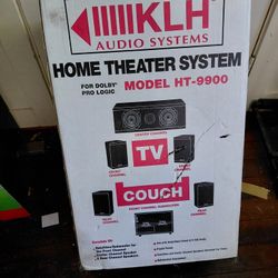 KLH Audio Systems Surround Sound Speaker System 5.1 Dolby VINTAGE IN BOX