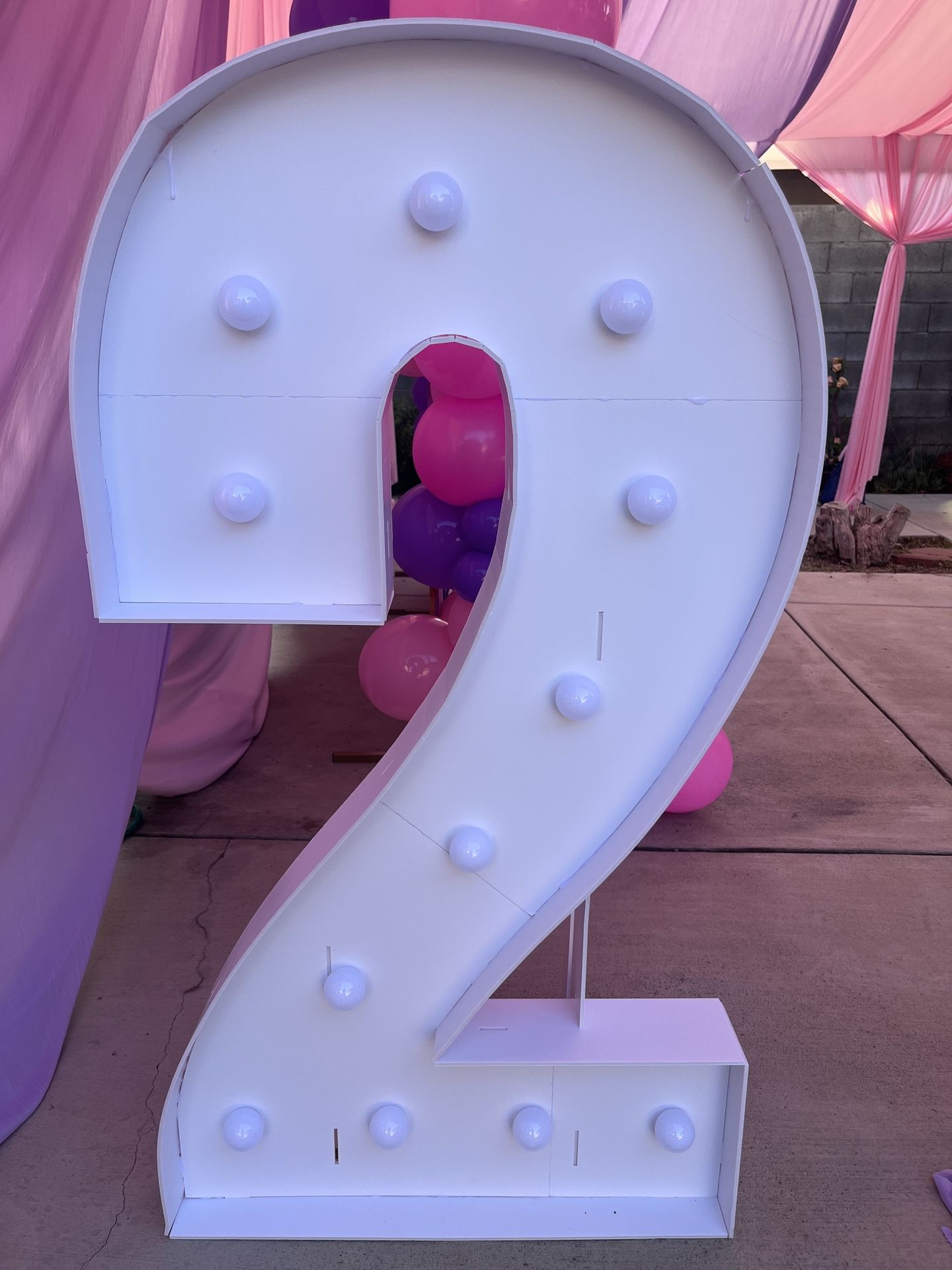 Marquee Light Up Numbers