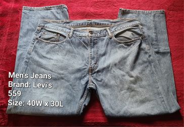 Men's Blue Denim Levi's Jeans | 559 | Size 40 W x 30 L