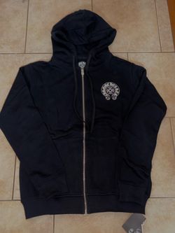 Black Chrome heart zip-up