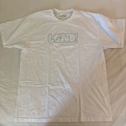 White and Blue LGND Supply Co Shirt Large Short Sleeve