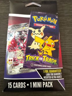 Pokemon Trading Card Game Trick or Trade Pack 15 Cards 1 Mini Pack