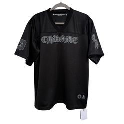 Chrome Hearts Mesh Stadium Football Jersey Black New