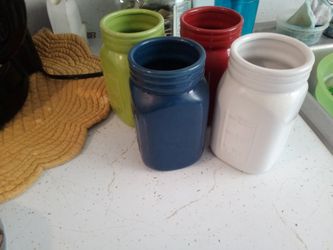 Different color jars
