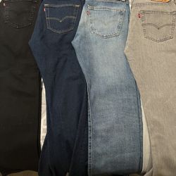 Set Of Men Levi 501s Jeans (4 Total)
