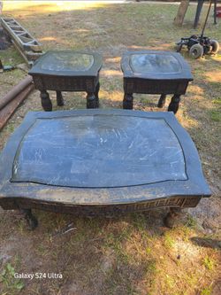 Coffee table and end tables