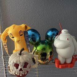 Disney Souvenir Cups And Popcorn Buckets 