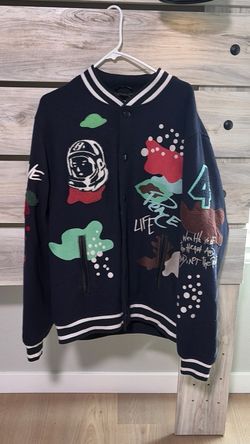 XXL Billionaire Boys Club Graphic Varsity Jacket
