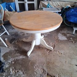 Round Wood Table