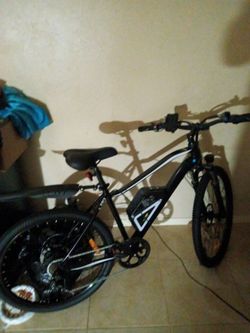26" 1000w 7speed Black Electric Mountain Bike