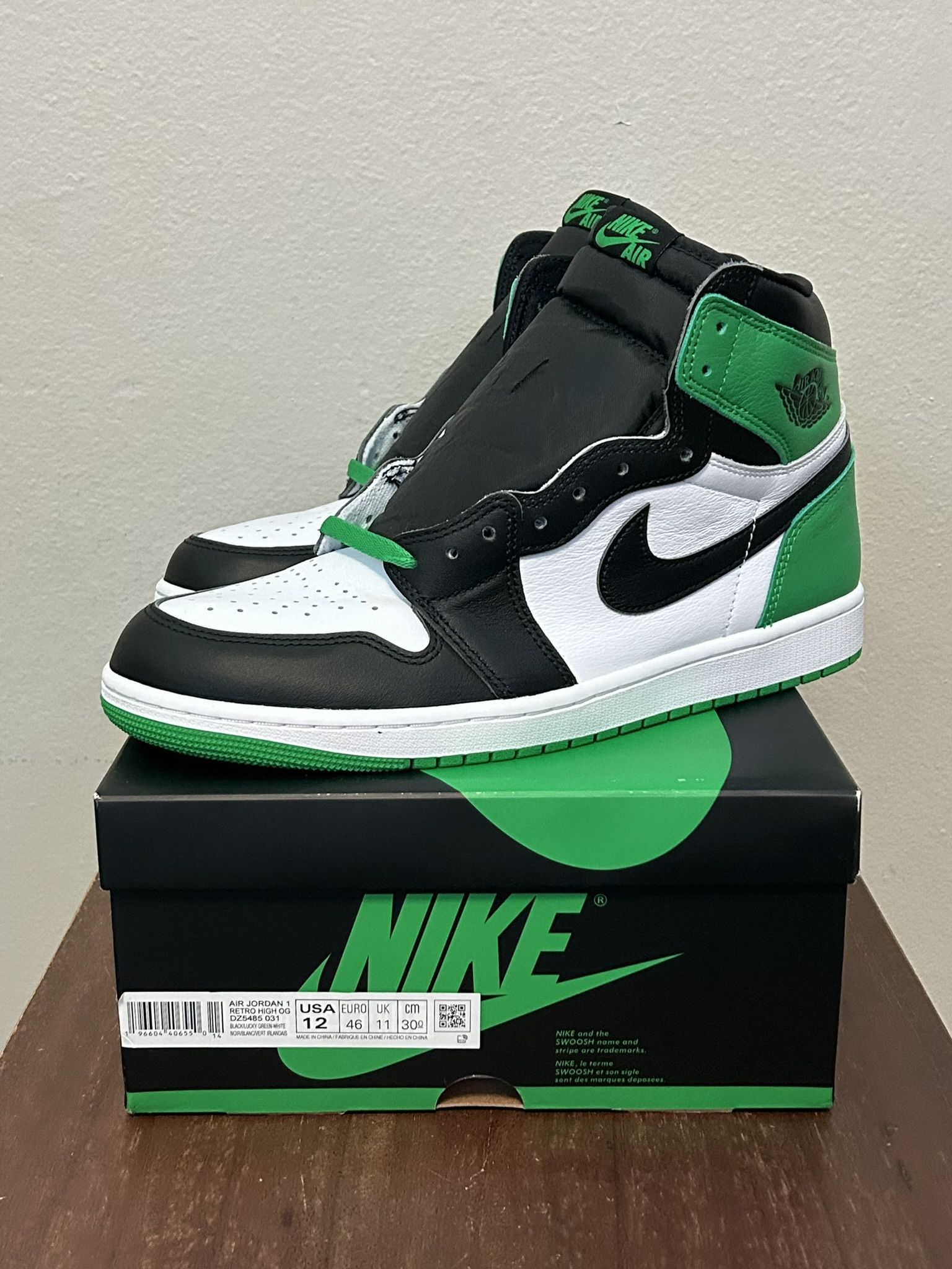 Jordan 1 Lucky Green Size 12 DS