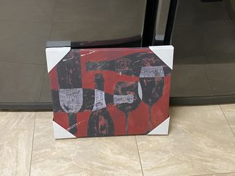 16 x 20 inches wine selection canvas picture frame painting