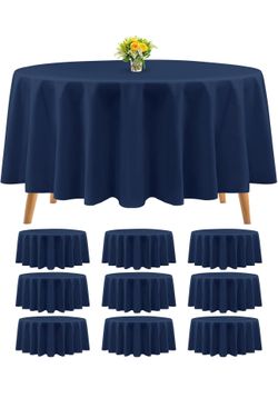 Navy Blue Round Tablecloths