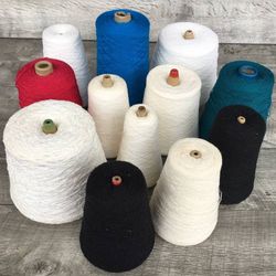 G: Assorted Lots Cone Yarn Machine Knitting, Weaving, Crochet