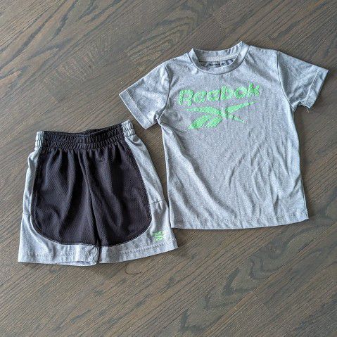 Reebok Toddler Boys Athletic Shorts T-Shirt Outfit Set, 2T