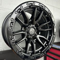 17” inch FUEL Rebel Wheels  17x9” Rim Size  Black Satin finish Brand New In Box