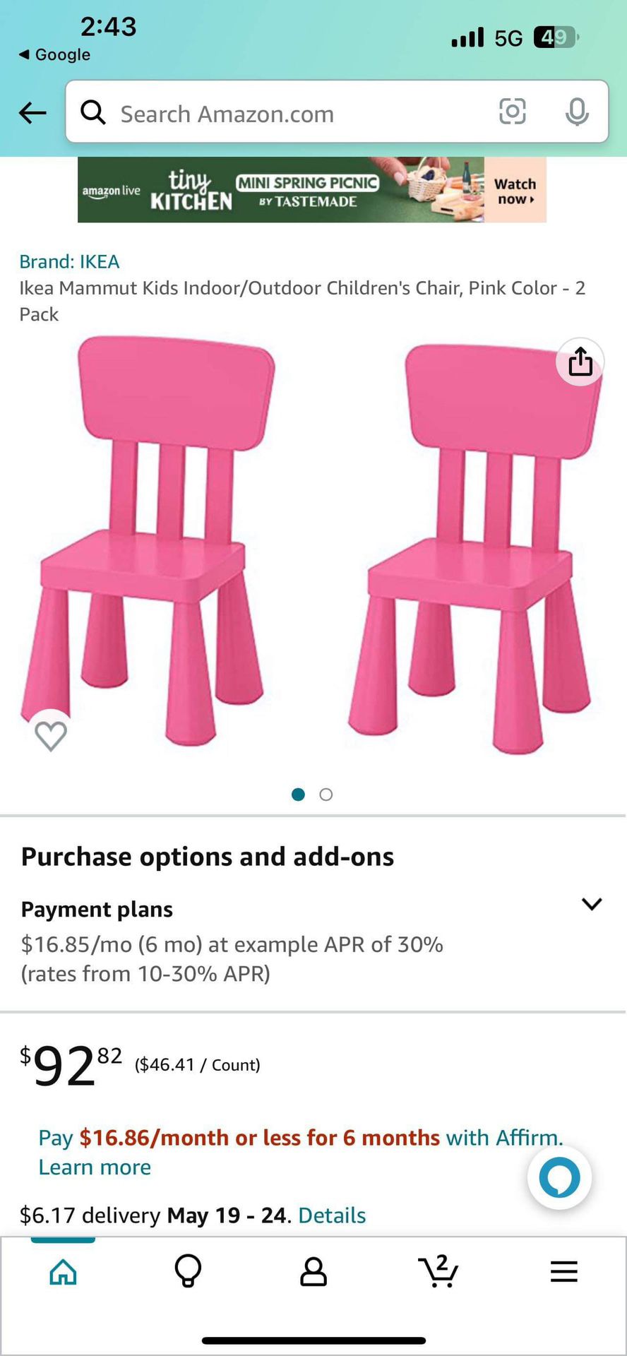 🪑 Chairs Set2 $20dlls 