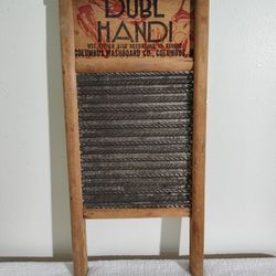 Vintage Dubl Handi Columbus Washboard Co. Double Sided