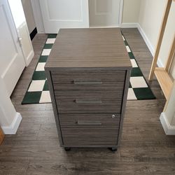 Wood File Cabinet With Wheels And Lock