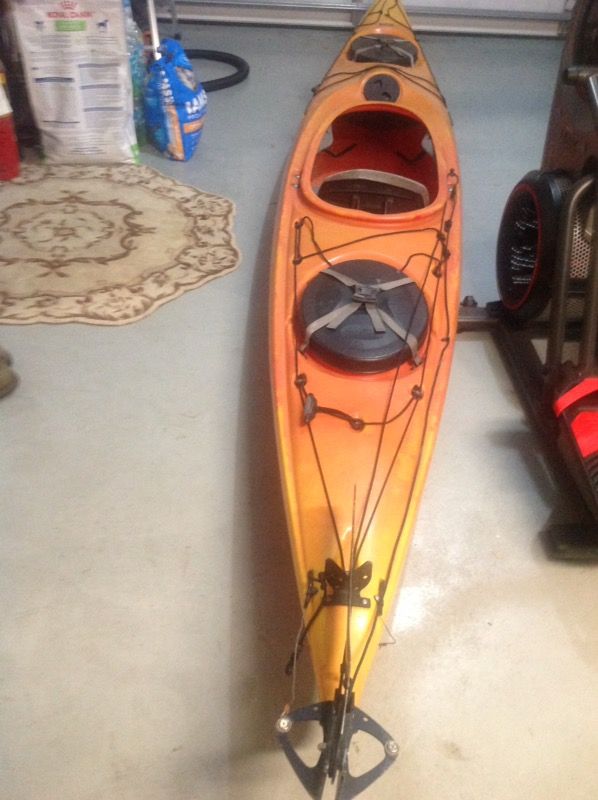 Old Town kayak.Cayuga 146 with rudder.