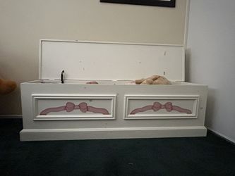 Hand Painted Wood Hope Chest 
