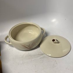 Vintage Winfield China Ceramic Casserole With Handle And Lid 