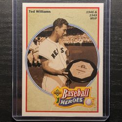 1992 Upper Deck Baseball Heroes Ted Williams Baseball Card #31