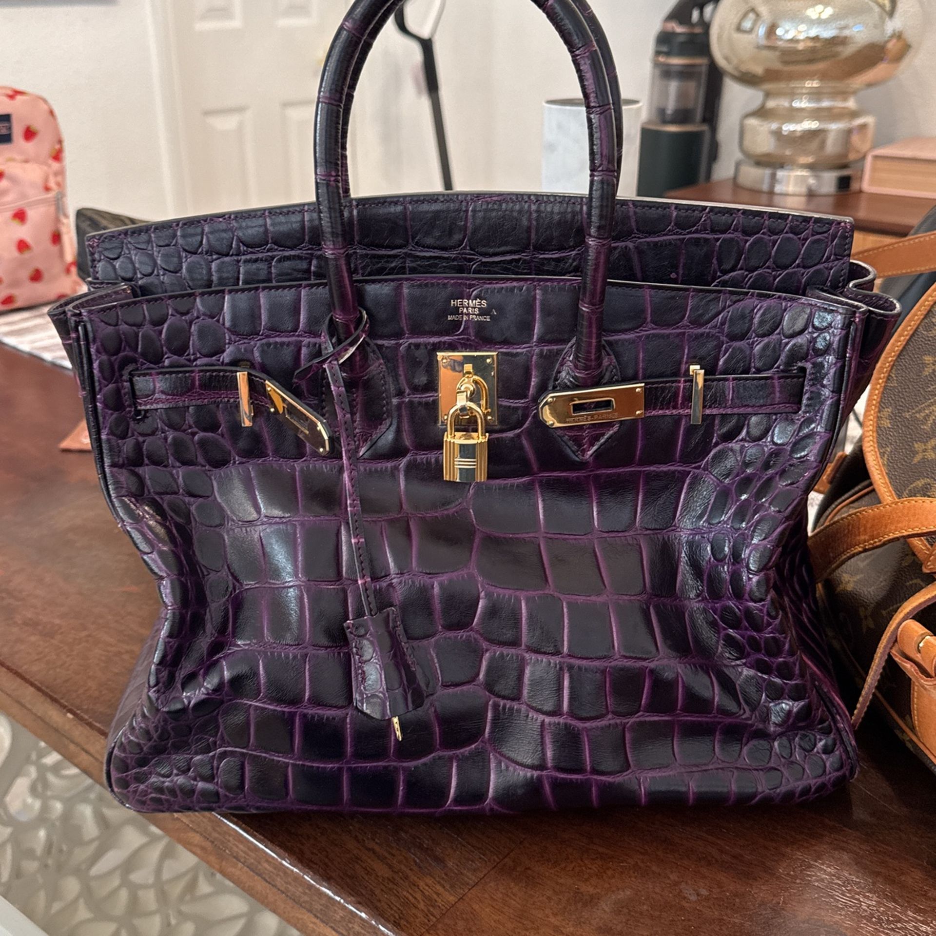 Hand Bag Leather Cocodrille 