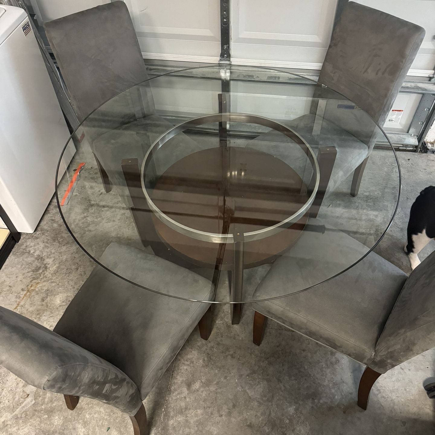 Glass Table Dining Set